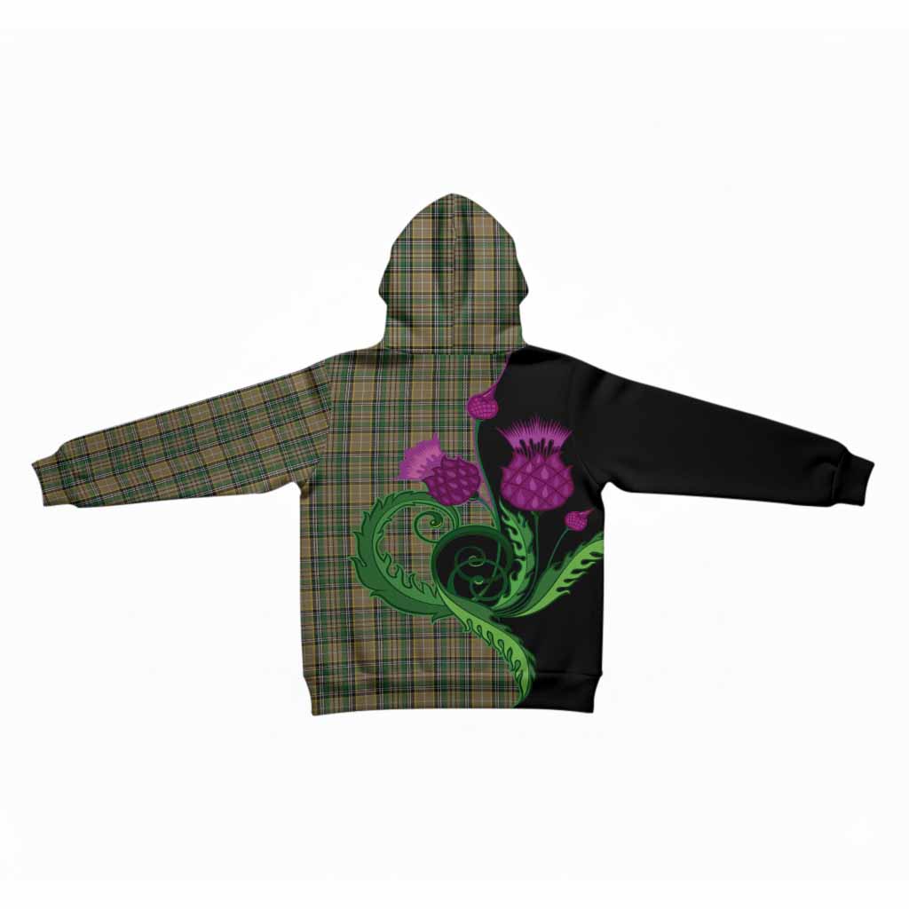 O'Farrell Tartan Kid Hoodie Traditional Scottish Thistle