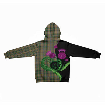 O'Farrell Tartan Kid Hoodie Traditional Scottish Thistle
