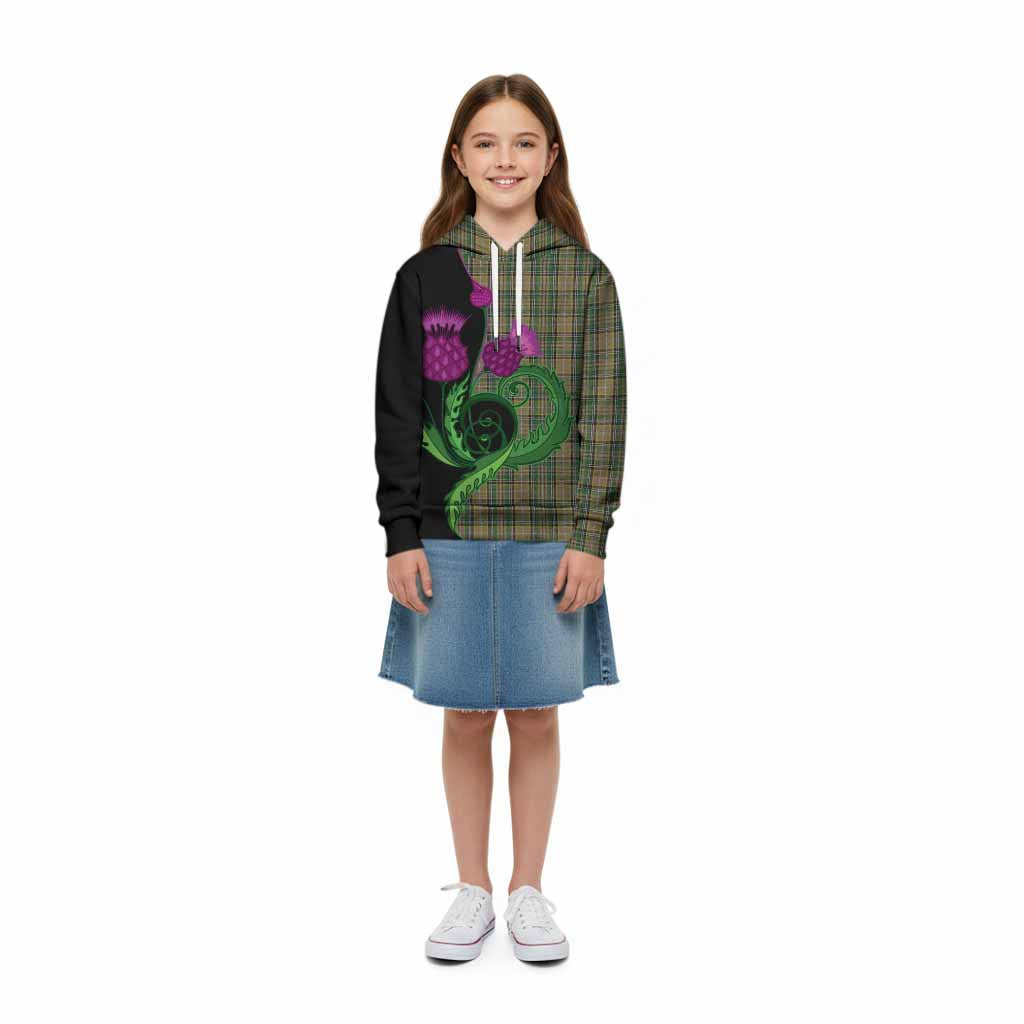 O'Farrell Tartan Kid Hoodie Traditional Scottish Thistle
