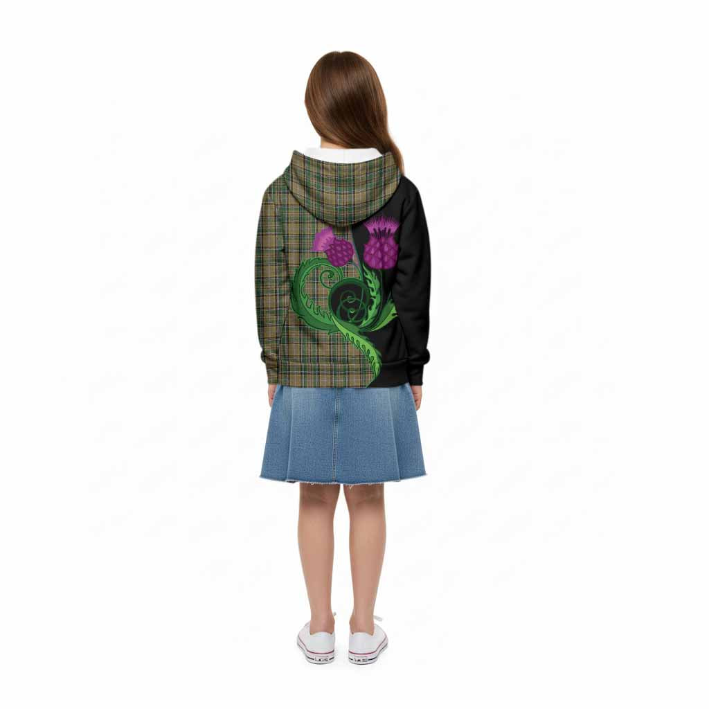 O'Farrell Tartan Kid Hoodie Traditional Scottish Thistle
