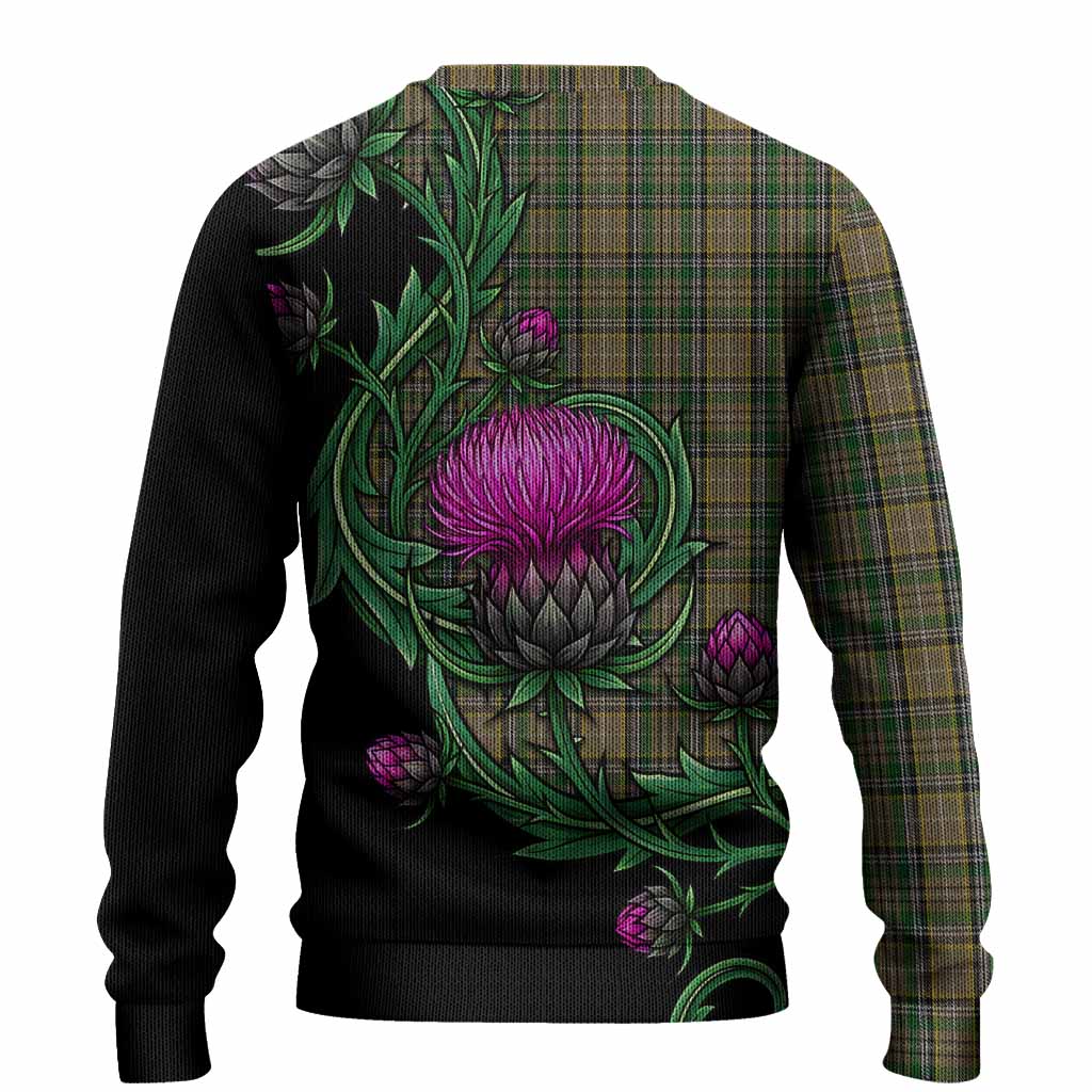 O'Farrell Tartan Knitted Sweater Resilient Scottish Thistle - Tartan Vibes Clothing