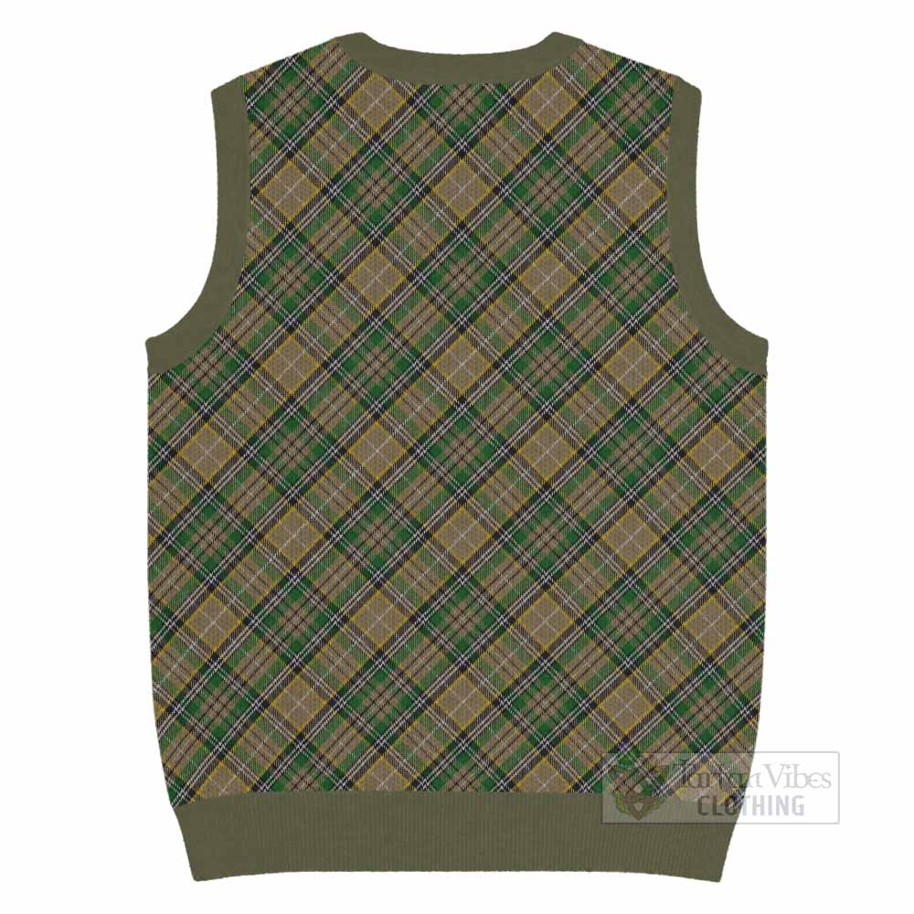 O'Farrell Tartan  Knitted V-Neck Vest Cross Style
