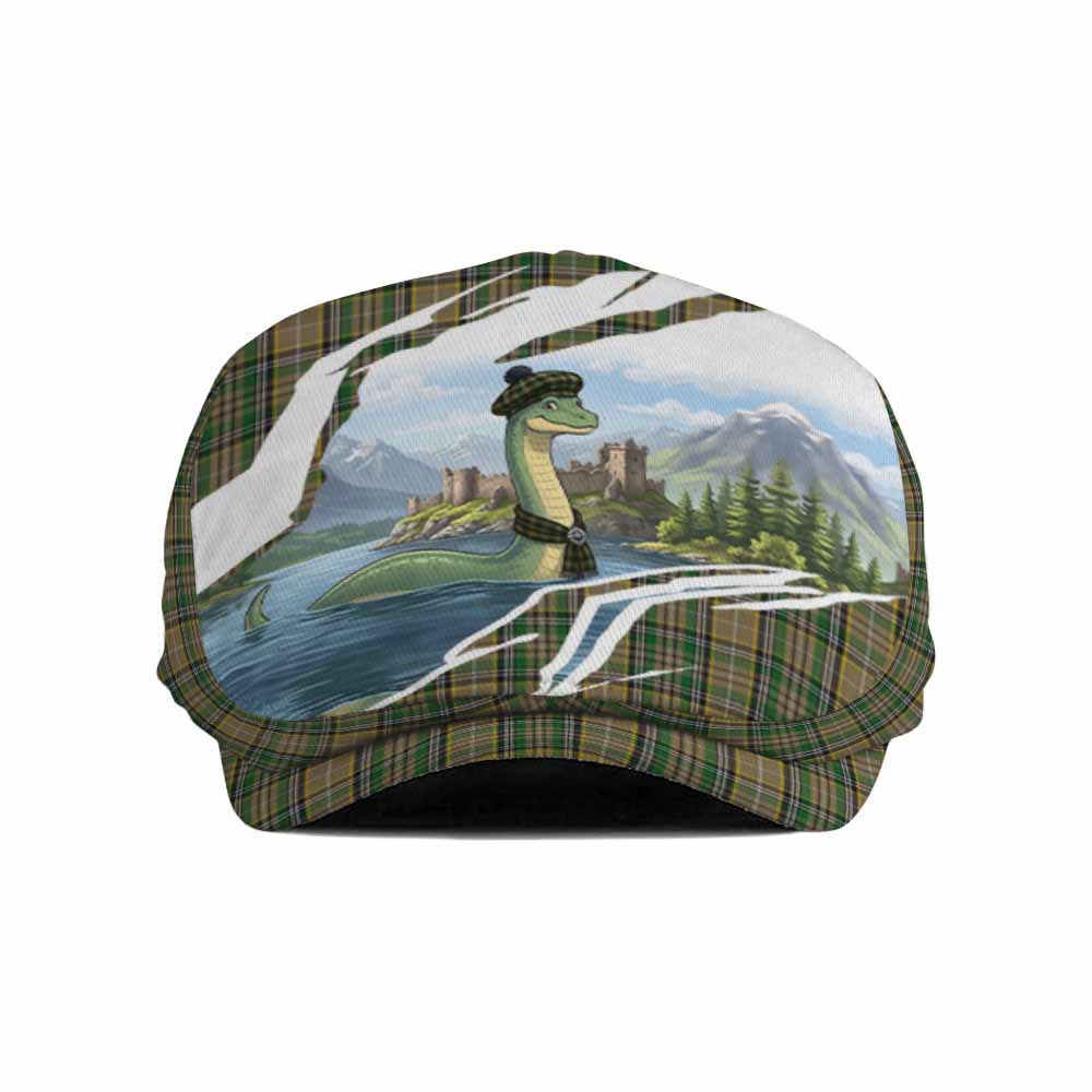 O'Farrell Tartan Loch Ness Monster Scottish Heritage Art Flat Cap, Jeff Cap