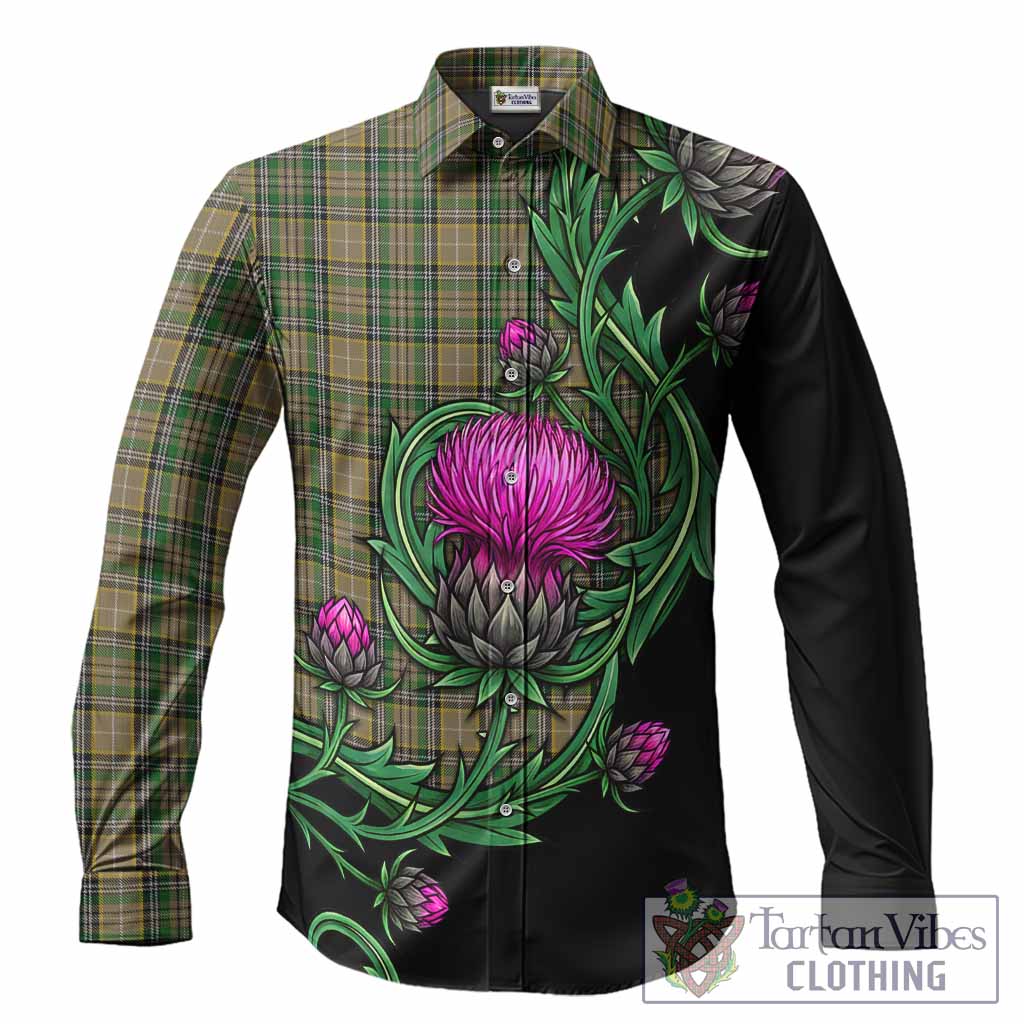 O'Farrell Tartan Long Sleeve Button Shirts Resilient Scottish Thistle