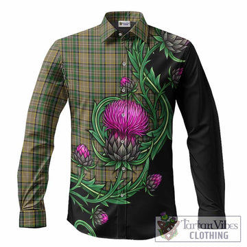 O'Farrell Tartan Long Sleeve Button Shirts Resilient Scottish Thistle