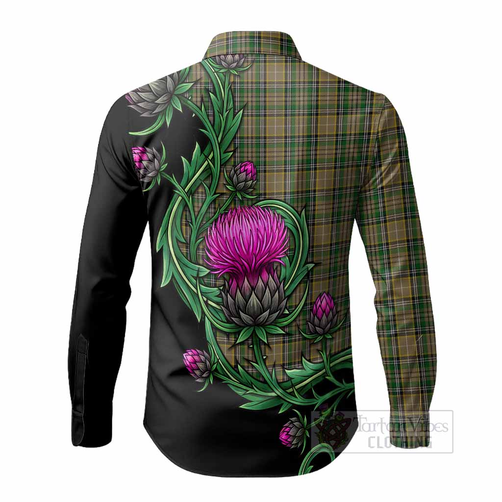 O'Farrell Tartan Long Sleeve Button Shirts Resilient Scottish Thistle