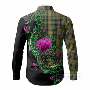 O'Farrell Tartan Long Sleeve Button Shirts Resilient Scottish Thistle