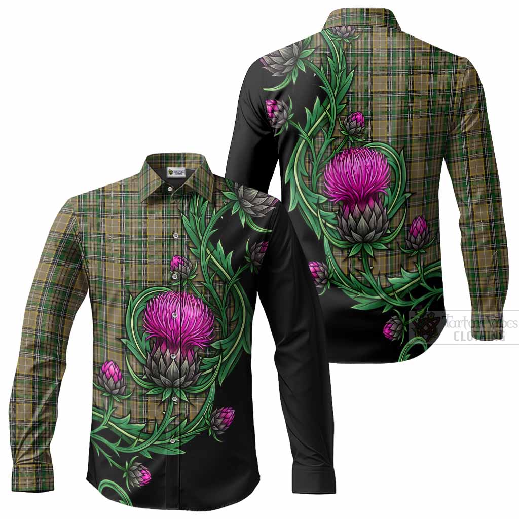 O'Farrell Tartan Long Sleeve Button Shirts Resilient Scottish Thistle