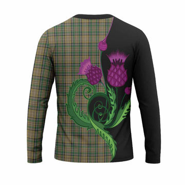 O'Farrell Tartan Long Sleeve T-Shirt Traditional Scottish Thistle