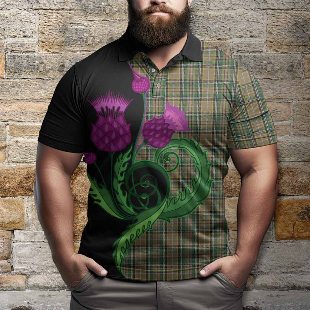 O'Farrell Tartan Polo Shirt Traditional Scottish Thistle