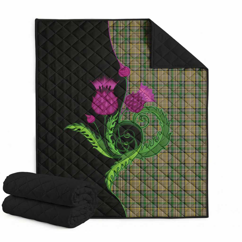 O'Farrell Tartan Premium Quilt Traditional Scottish Thistle Super King Quilt 91" x 110" - Tartan Vibes Clothing