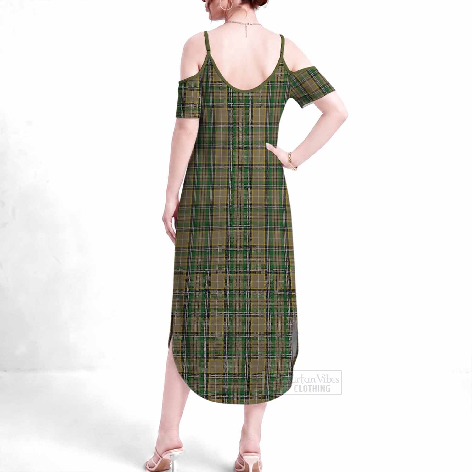 O'Farrell Tartan Summer Maxi Dress - Tartan Vibes Clothing
