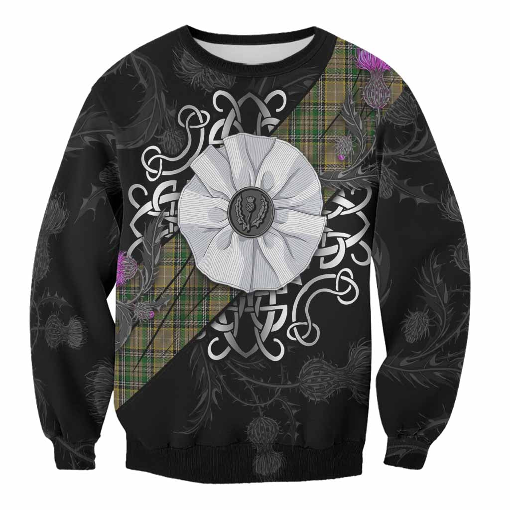 O'Farrell Tartan Sweatshirt Jacobite White Rose Unisex - Tartan Vibes Clothing