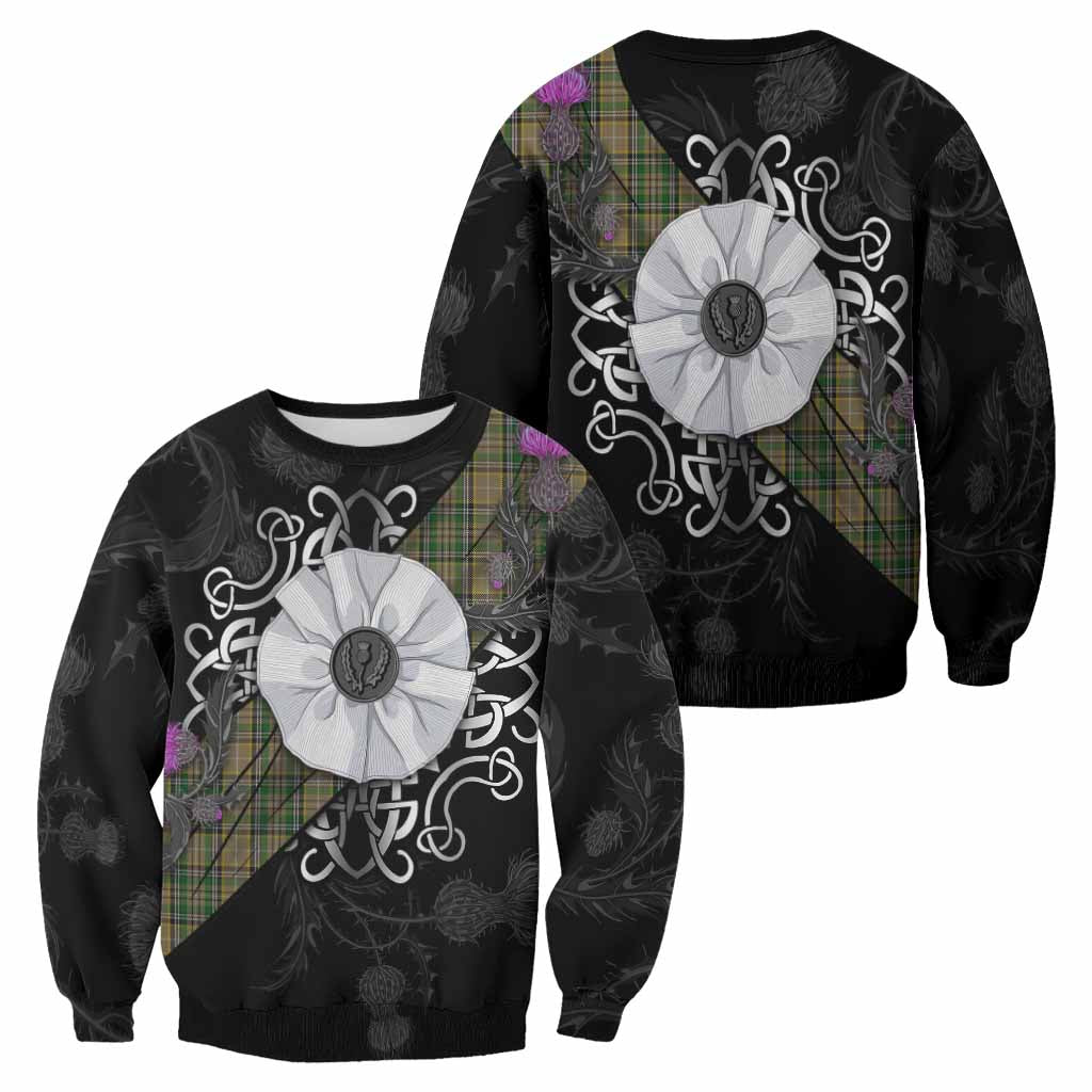 O'Farrell Tartan Sweatshirt Jacobite White Rose - Tartan Vibes Clothing
