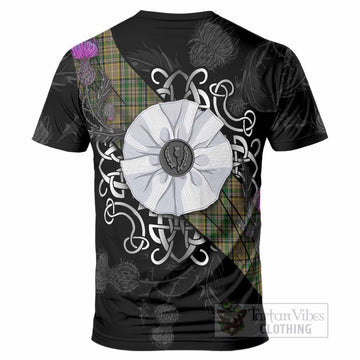 O'Farrell Tartan T-Shirt Jacobite White Rose - Tartan Vibes Clothing