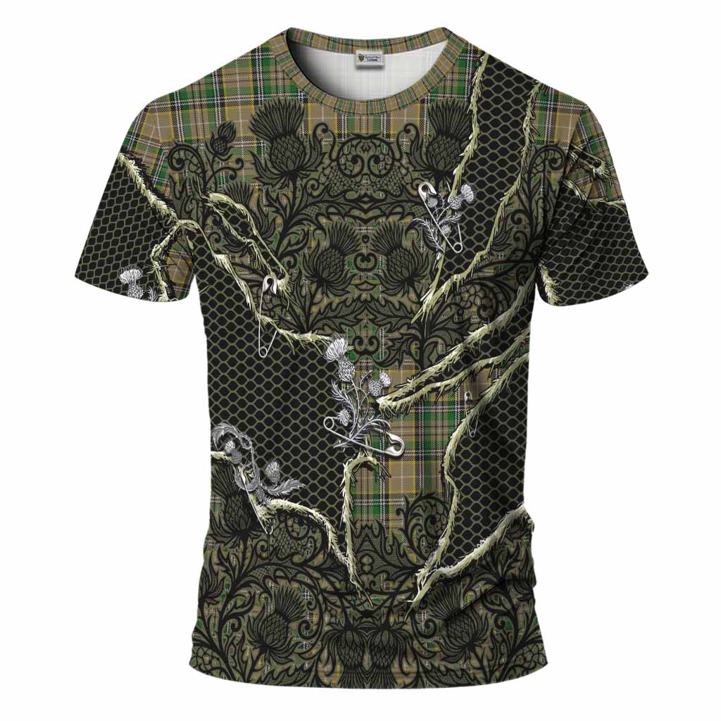 O'Farrell Tartan Thistle Dark Gothic T-Shirt Kid's Shirt - Tartan Vibes Clothing