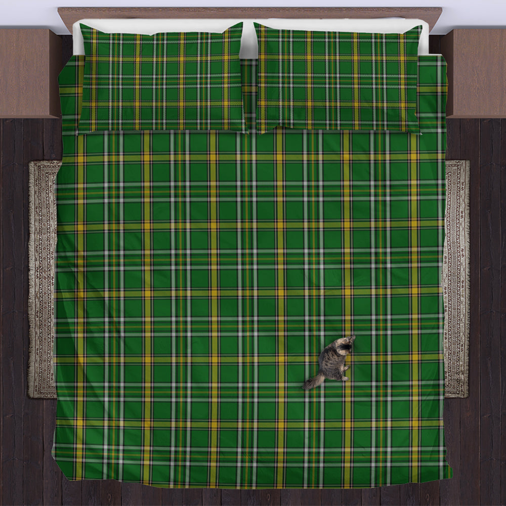 Offaly County Ireland Tartan Bedding Set UK Bedding Set - Tartan Vibes Clothing