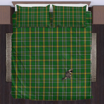 Offaly County Ireland Tartan Bedding Set UK Bedding Set - Tartan Vibes Clothing