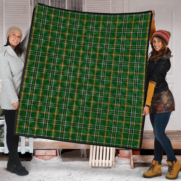 Offaly County Ireland Tartan Quilt