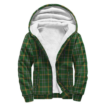 Offaly County Ireland Tartan Sherpa Hoodie