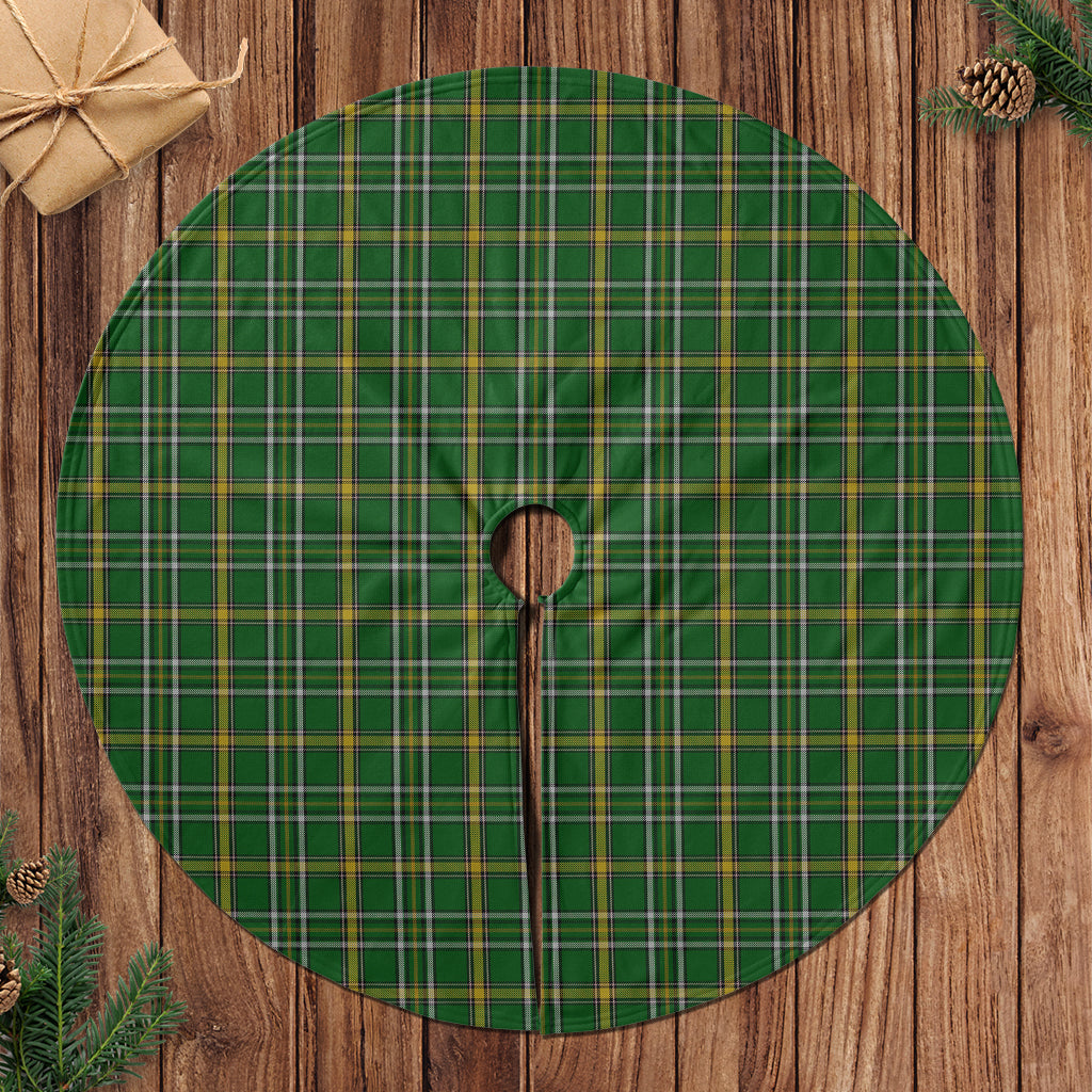 Offaly County Ireland Tartan Christmas Tree Skirt - Tartanvibesclothing