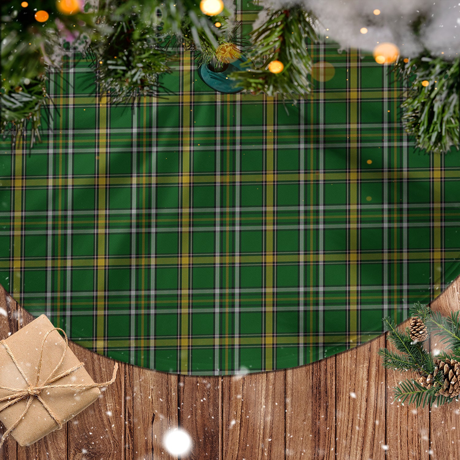 Offaly County Ireland Tartan Christmas Tree Skirt - Tartan Vibes Clothing