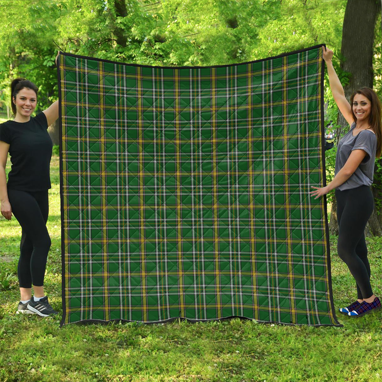 Offaly County Ireland Tartan Quilt - Tartan Vibes Clothing