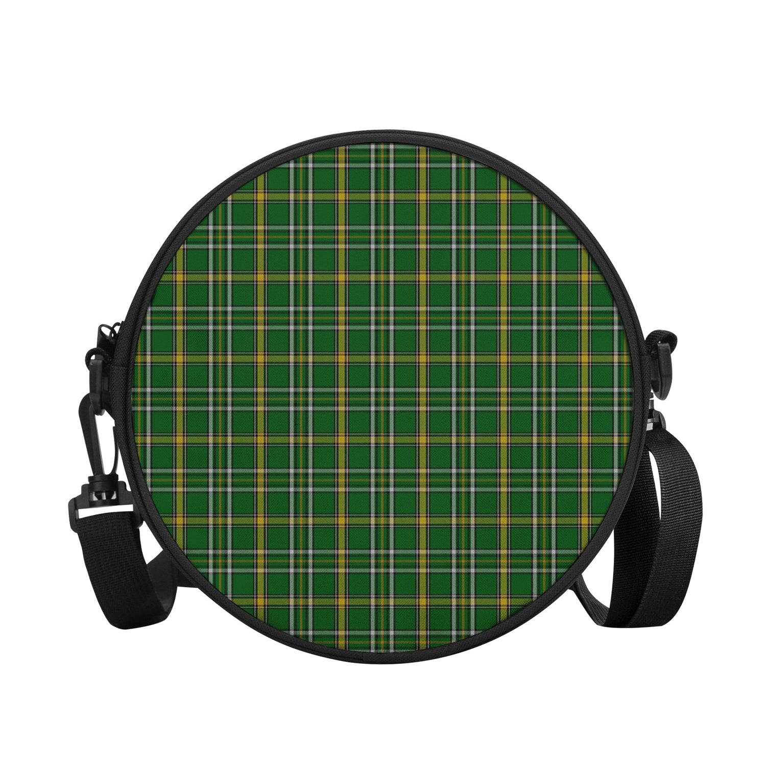 Offaly County Ireland Tartan Round Satchel Bags - Tartan Vibes Clothing