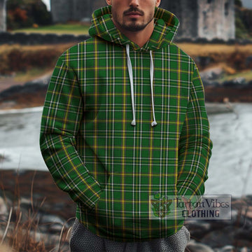 Offaly County Ireland Tartan Cotton Hoodie Zip Hoodie - Tartan Vibes Clothing