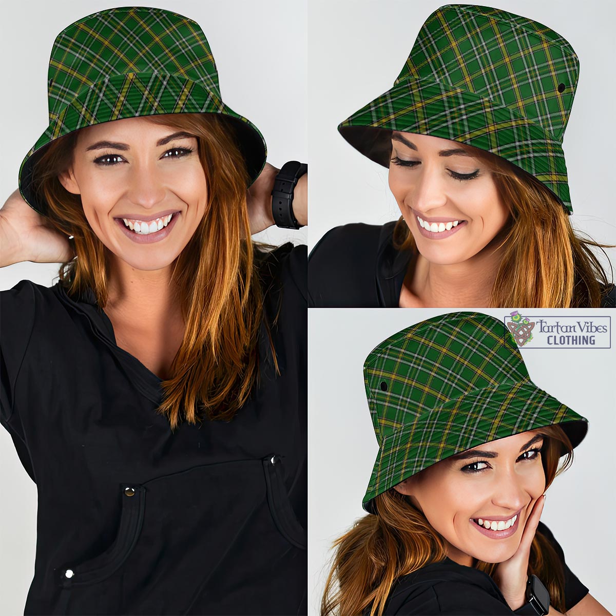 Tartan Vibes Clothing Offaly County Ireland Tartan Bucket Hat