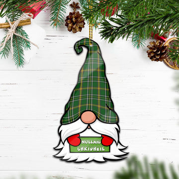 Offaly County Ireland Gnome Christmas Ornament with His Tartan Christmas Hat
