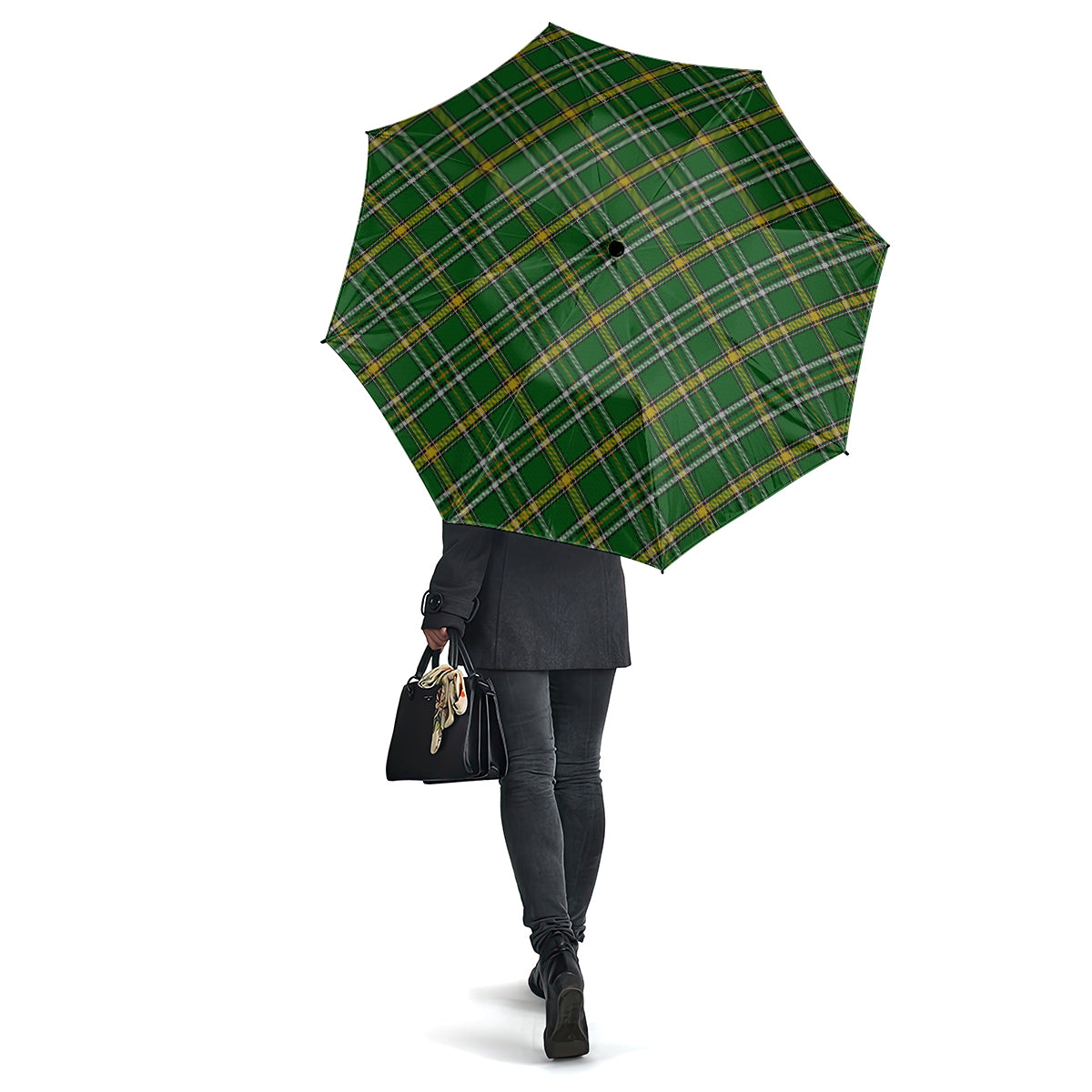 Offaly County Ireland Tartan Umbrella One Size - Tartanvibesclothing
