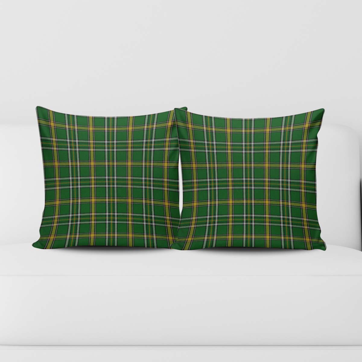 Offaly County Ireland Tartan Pillow Cover Rectangle Pillow Cover 51*91cm - Tartan Vibes Clothing