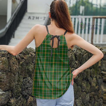 Offaly County Ireland Tartan Loose Halter Neck Camisole - Tartan Vibes Clothing