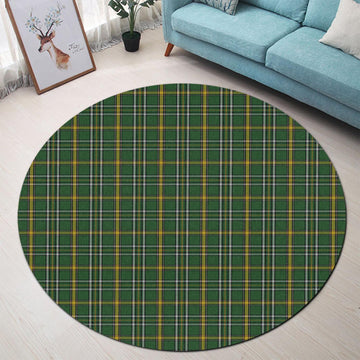 Offaly County Ireland Tartan Round Rug - Tartan Vibes Clothing