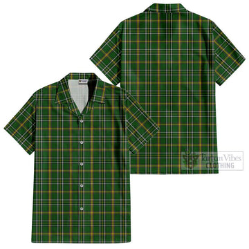 Offaly County Ireland Tartan Cotton Hawaiian Shirt - Tartan Vibes Clothing