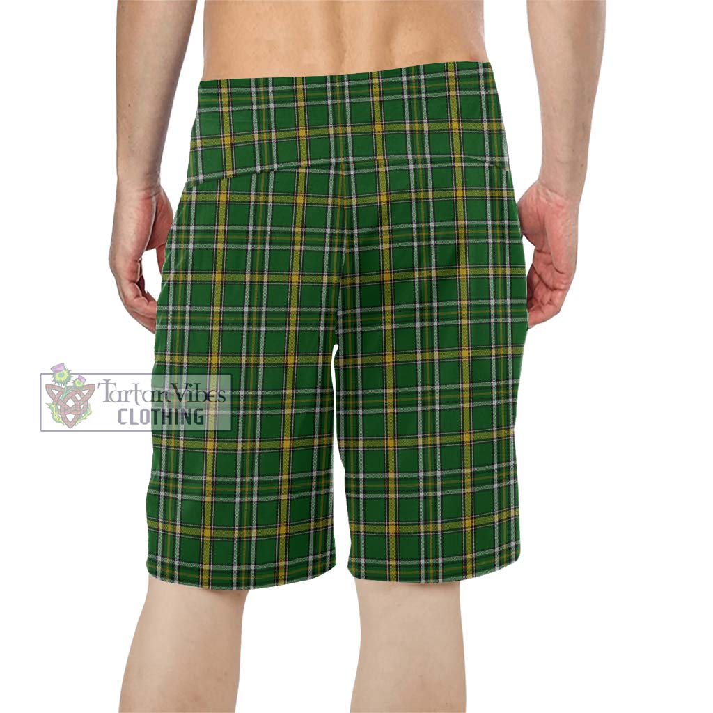 Offaly County Ireland Tartan Men's Board Shorts - Tartan Vibes Clothing
