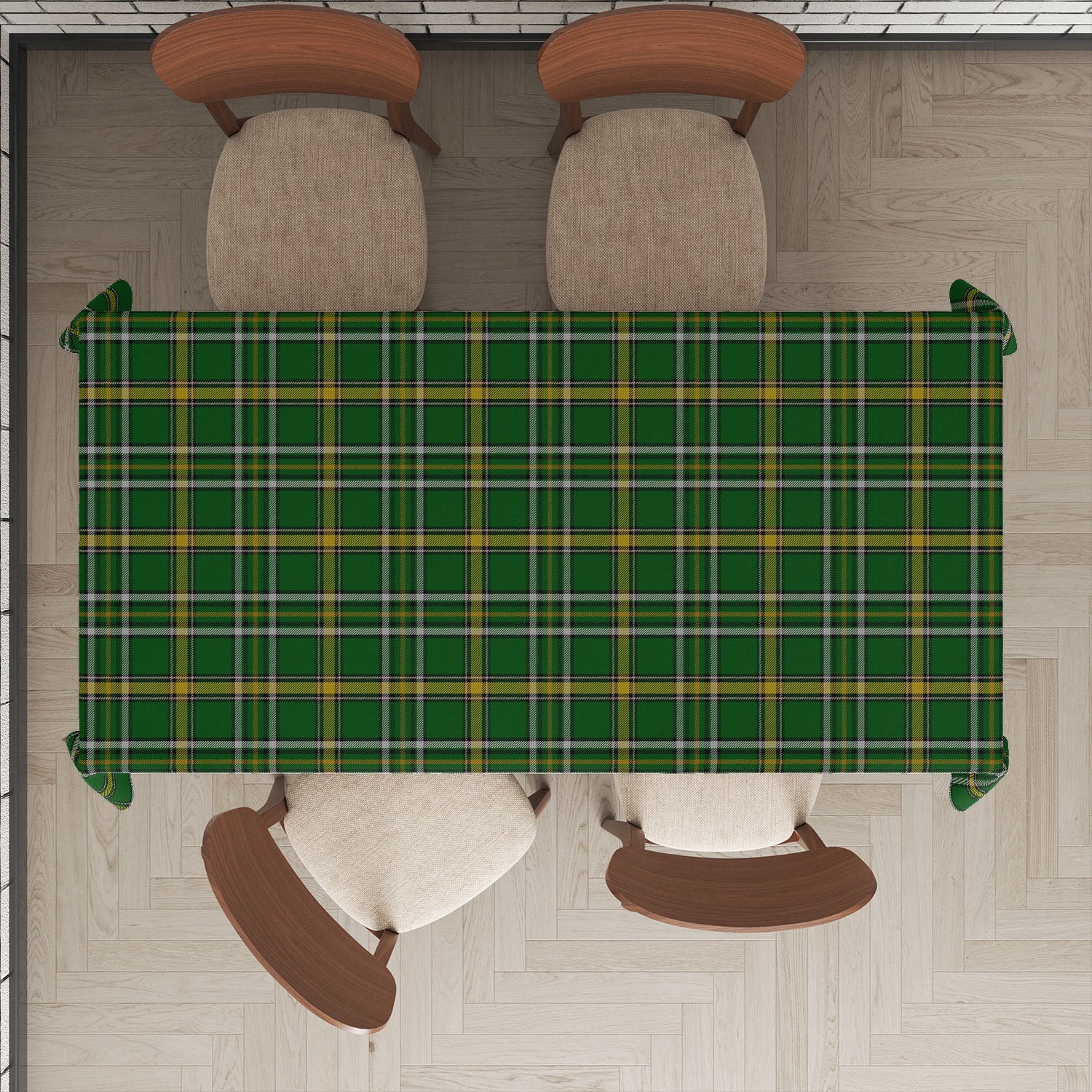 Offaly County Ireland Tartan Tablecloth - Tartan Vibes Clothing