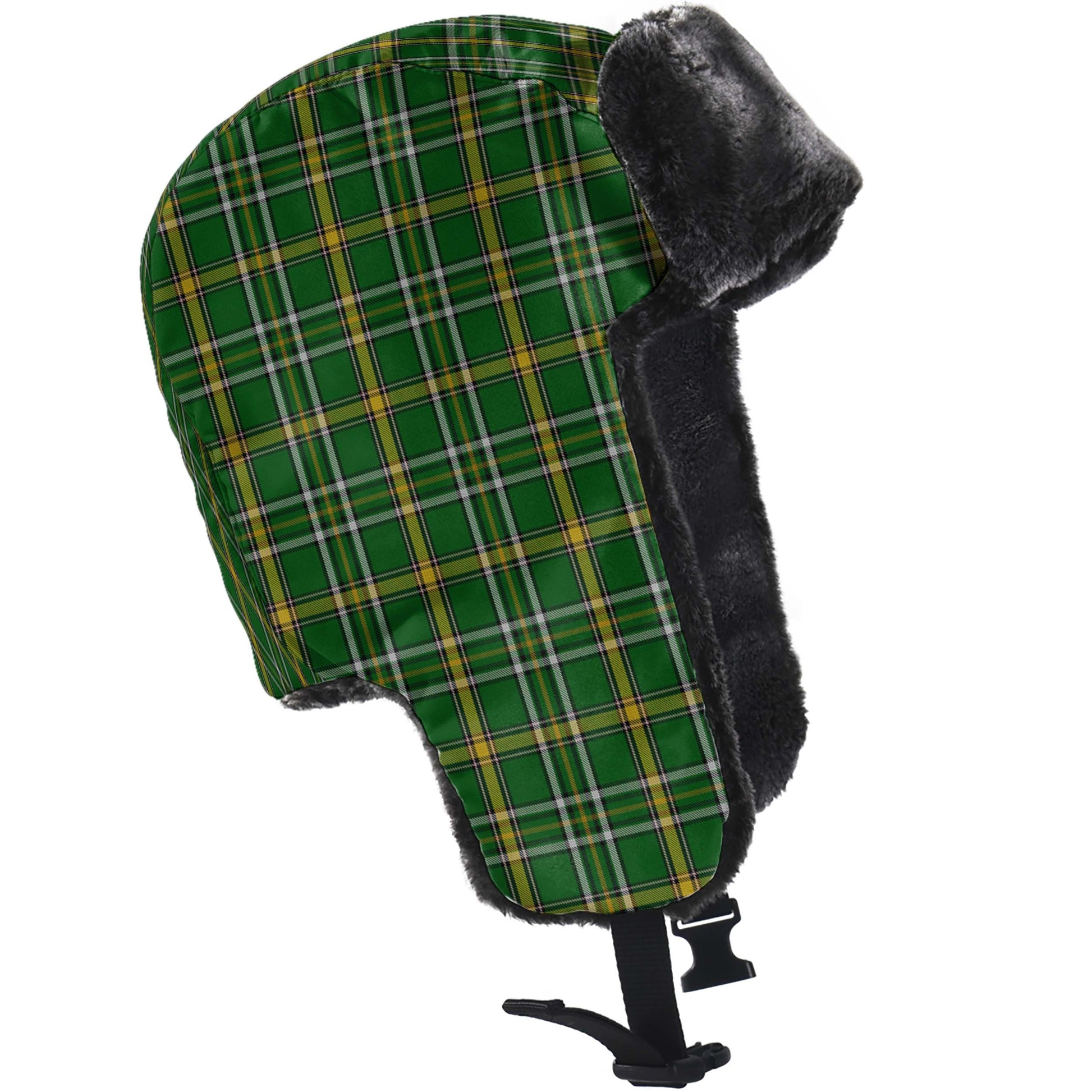 Offaly County Ireland Tartan Winter Trapper Hat - Tartan Vibes Clothing