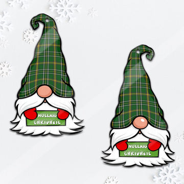 Offaly County Ireland Gnome Christmas Ornament with His Tartan Christmas Hat - Tartan Vibes Clothing