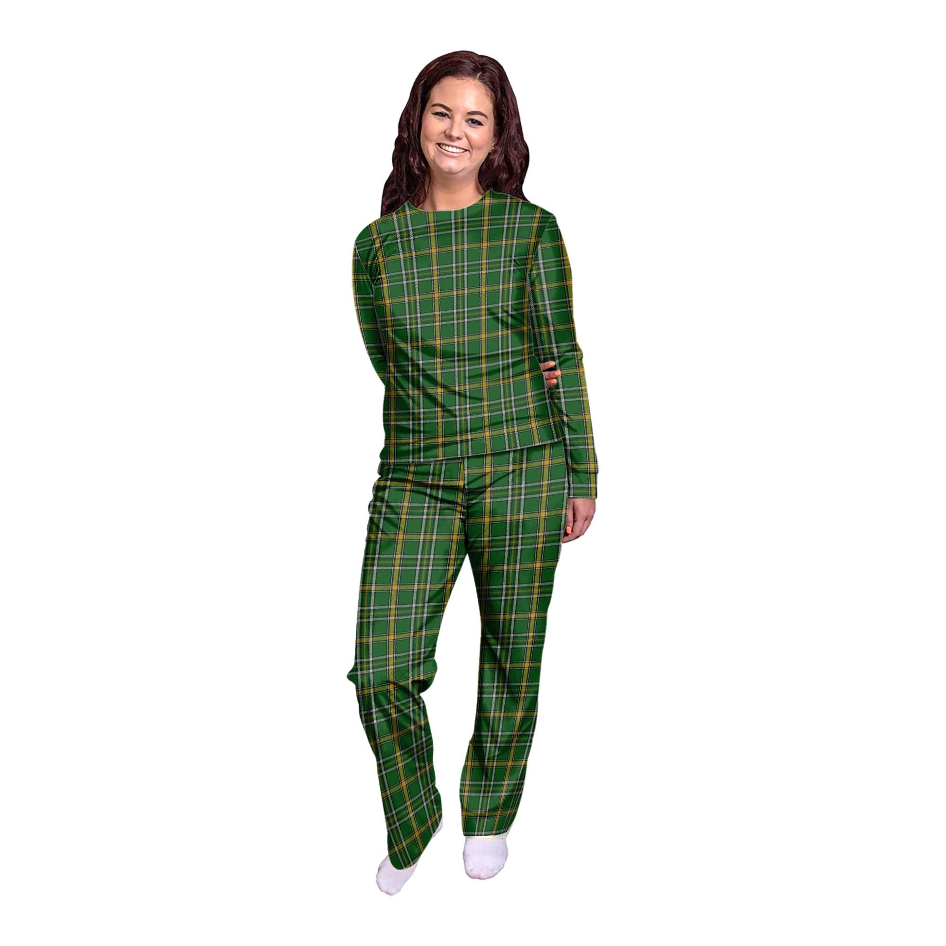 Offaly County Ireland Tartan Pajamas Family Set - Tartan Vibes Clothing