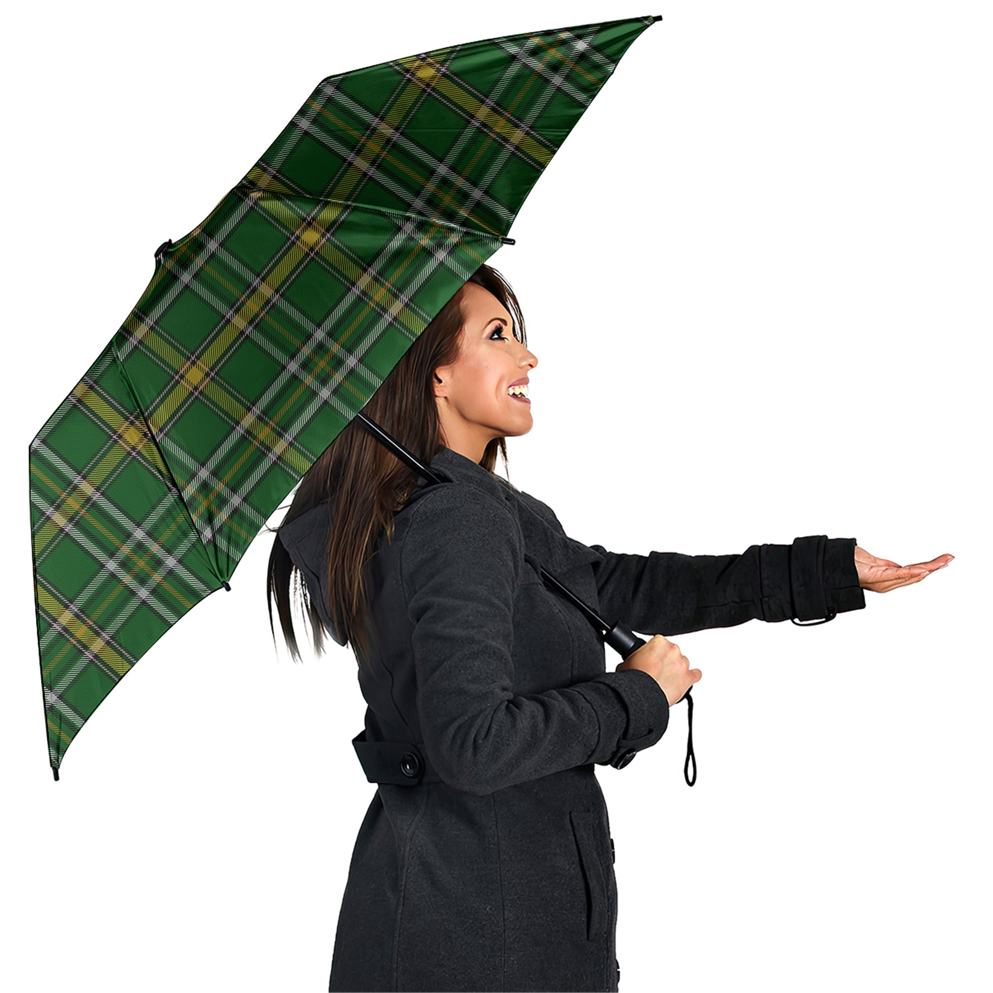 Offaly County Ireland Tartan Umbrella - Tartanvibesclothing