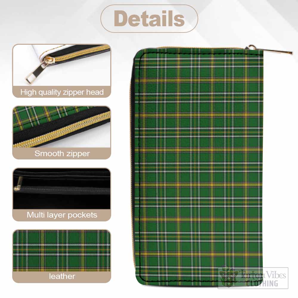 Offaly County Ireland Tartan Women's Leather Wallet - Tartan Vibes Clothing