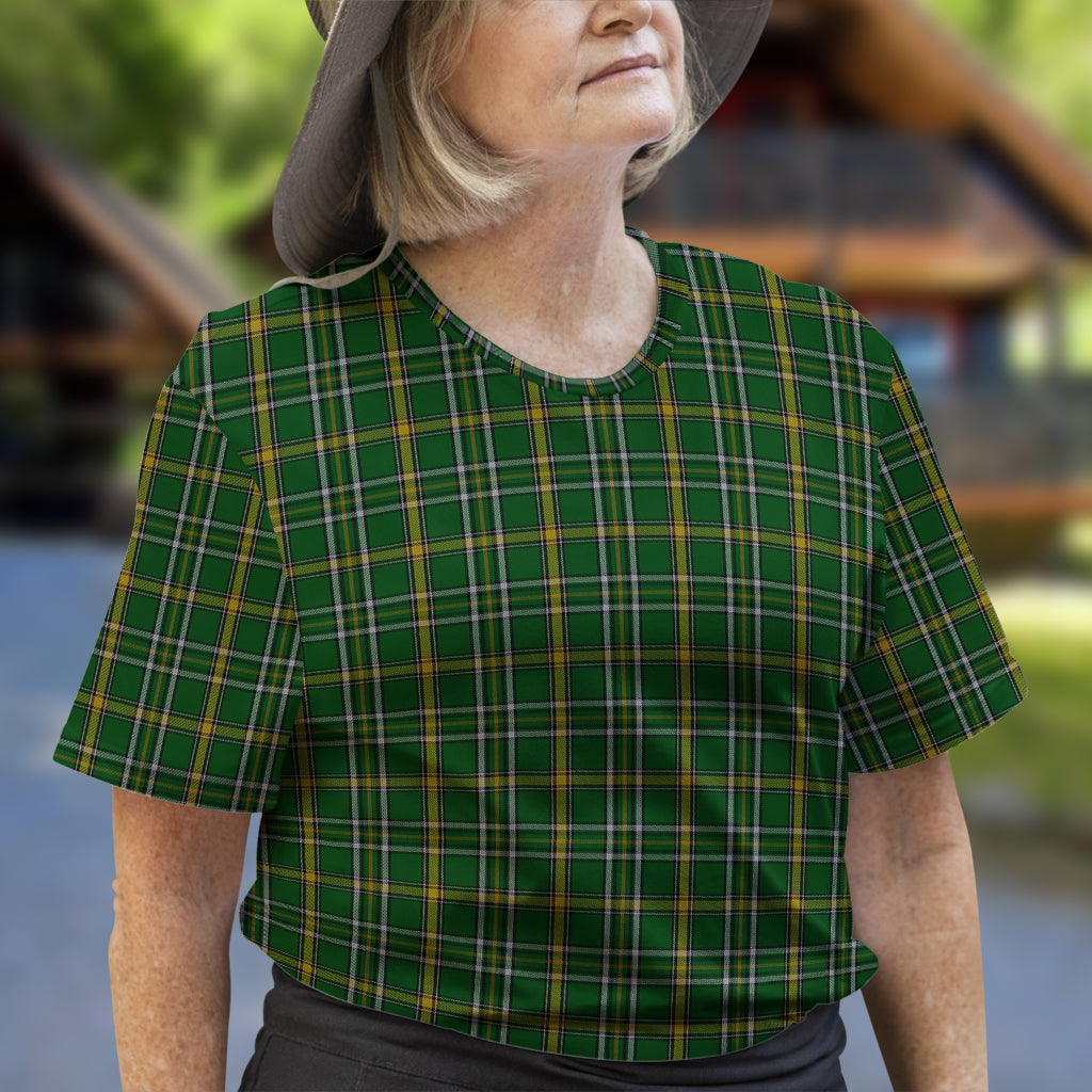 Offaly County Ireland Tartan T-Shirt - Tartan Vibes Clothing