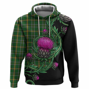 Offaly Tartan Hoodie Resilient Scottish Thistle