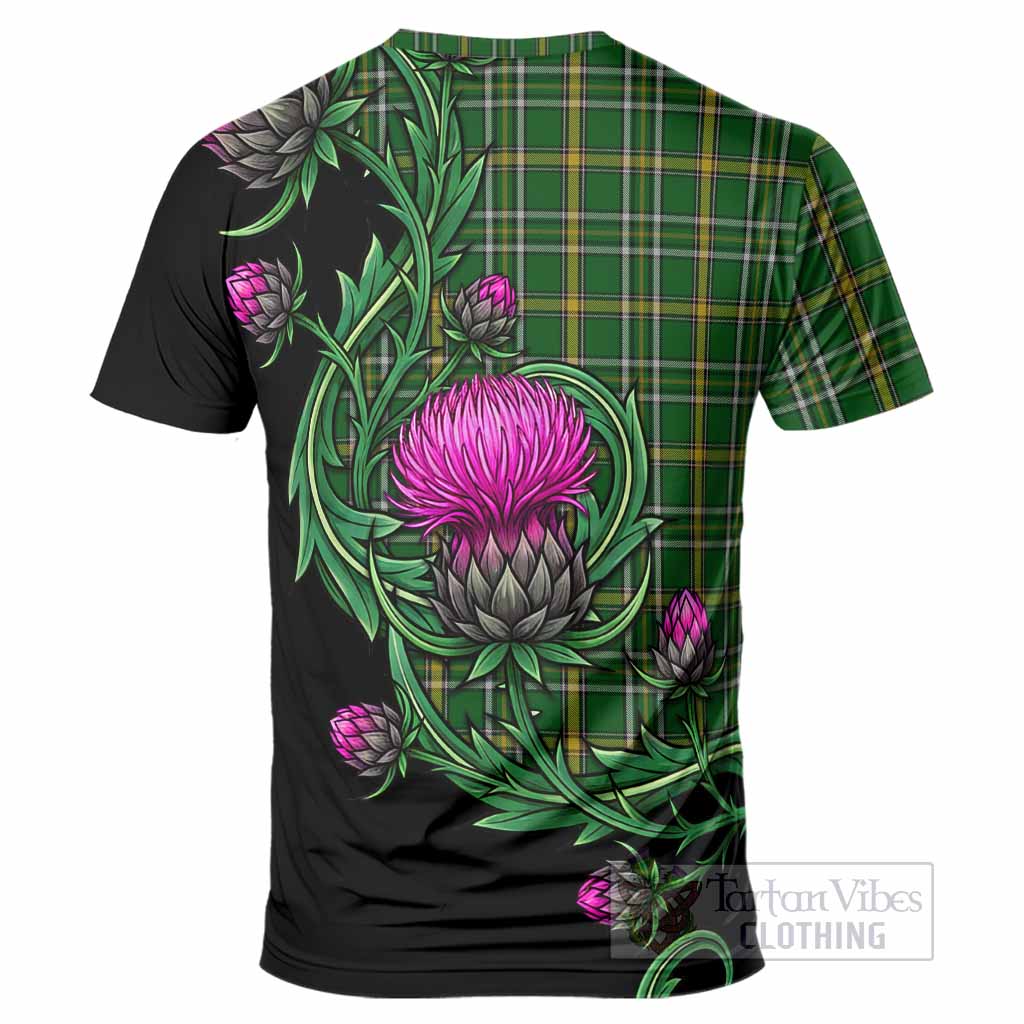 Offaly Tartan T-Shirt Resilient Scottish Thistle
