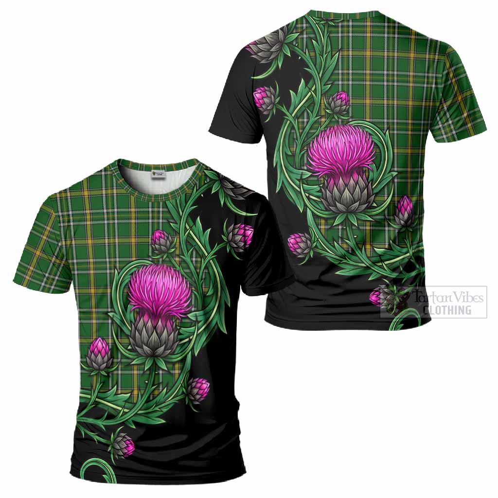Offaly Tartan T-Shirt Resilient Scottish Thistle