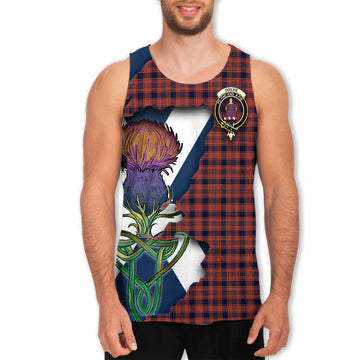 Ogilvie (Ogilvy) Tartan Family Crest Men's Tank Top Scottish Thistle Celtic Inspired