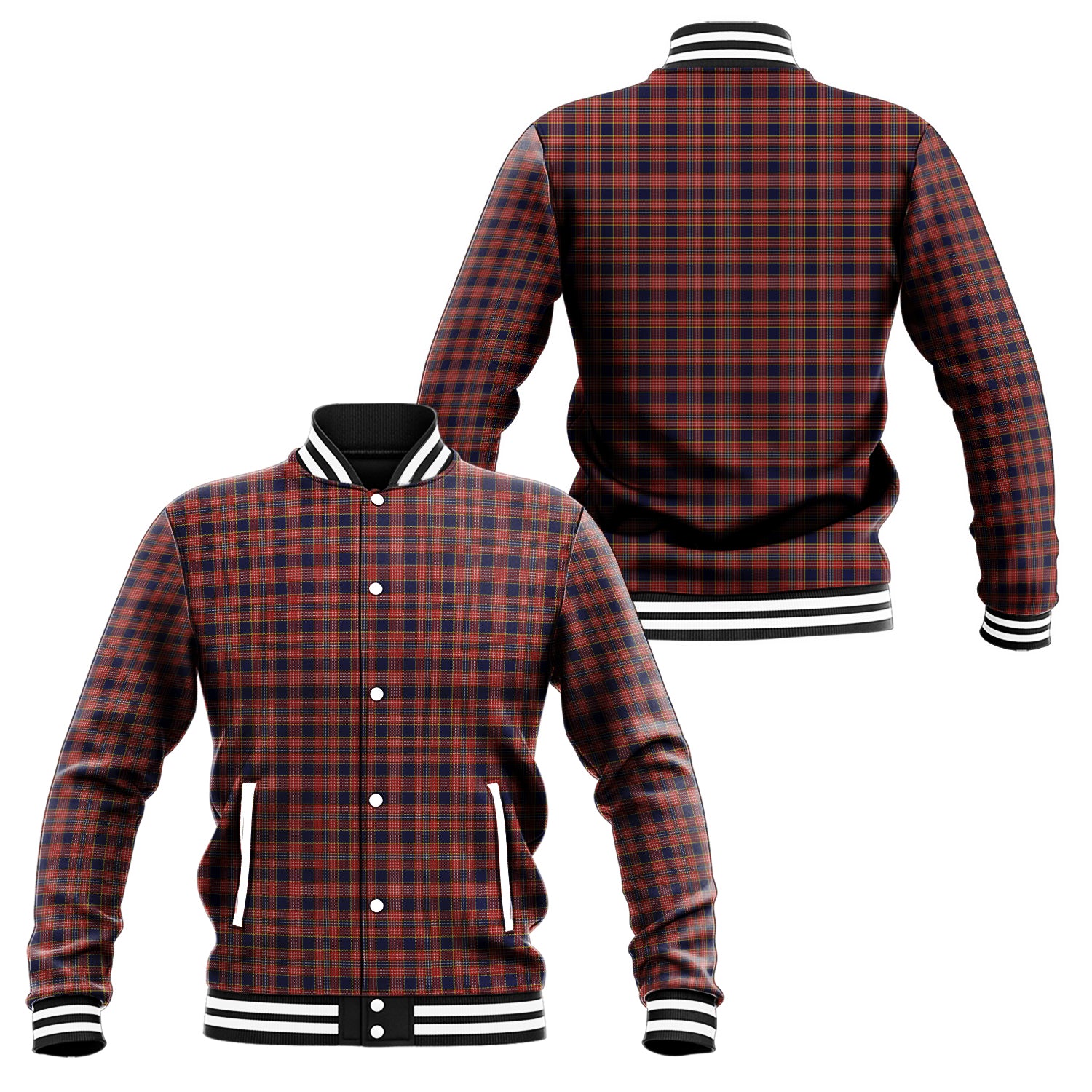 Ogilvie (Ogilvy) Tartan Baseball Jacket Unisex - Tartan Vibes Clothing