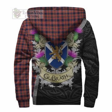 Ogilvie (Ogilvy) Tartan Family Crest Sherpa Hoodie Lion Rampant Royal Thistle Shield Celtic Inspired